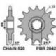 PBR ZĘBATKA PRZEDNIA 2042 15 18NC HONDA CB 500F/X '13-15, CBR 500R `13-15 (ŁAŃC. 520)